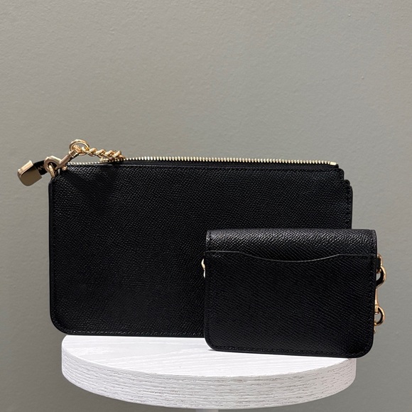 Coach Black crossbody bag with bag charm - Picture 2 of 5